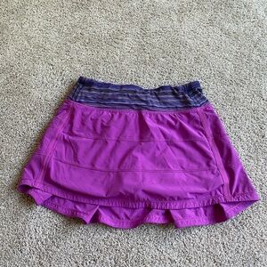 PURPLE LULULEMON TENNIS SKIRT